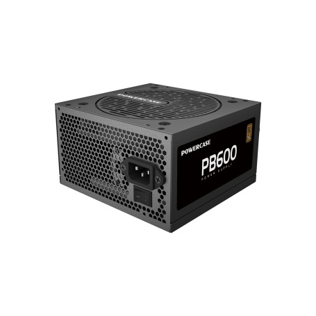 Powercase PB600, ATX 2.31, 600W, 80 PLUS Bronze, Black, PS-600B-DC