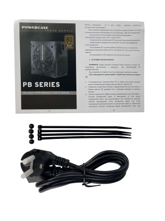 Powercase PB600, ATX 2.31, 600W, 80 PLUS Bronze, Black, PS-600B-DC