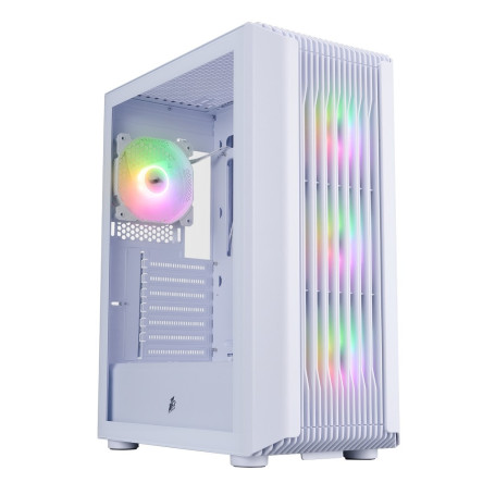 1STPLAYER BULLET HUNTER H6 ARGB, ATX, 4x120mm ARGB, White, H6-WH-4F7-W