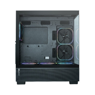 XASTRA Q500 6ARGB-FG-C10-UC, ATX, Aquarium, 6x120mm ARGB, Black, Q500-6FG12A-C10-UC