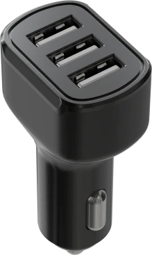 Автомобильное зар./устр. Wiiix UCC-5-3-01-QC-ANT 2.1A (QC) 3xUSB универсальное черный