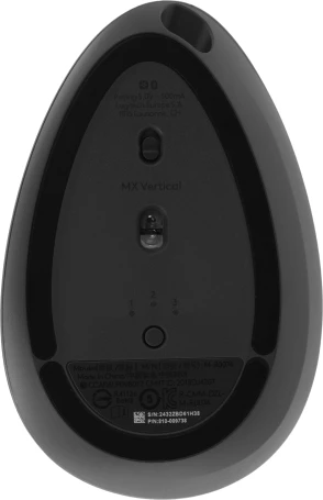 Logitech MX Vertical, беспроводная, 4000dpi, черный