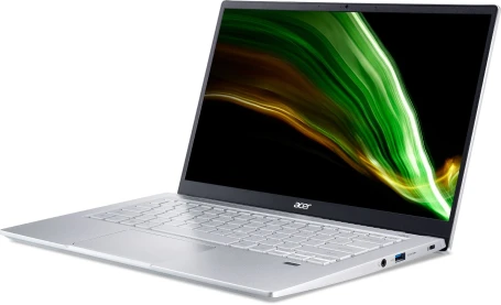 Ноутбук Acer Swift 3 SF314-43 Ryzen 7 5700U 16Gb SSD512Gb AMD Radeon Graphics 14" IPS FHD (1920x1080) без ОС silver WiFi BT Cam (NX.AB1ER.011)