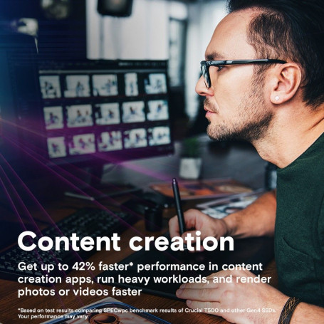 Crucial T500 2TB M.2 2280 PCIe Gen4x4 CT2000T500SSD8