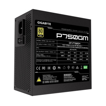 Gigabyte GP-P750GM, 750W, 80 PLUS Gold, черный