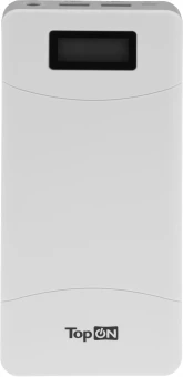 Мобильный аккумулятор TopON TOP-T72 18000mAh QC2.0 65W 2.1A 2xUSB-A/USB-C белый (101305)