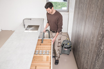 Строительный пылесос Karcher NT 22/1 Ap Te 1300Вт (уборка: сухая/влажная) серый