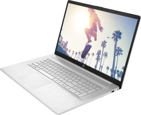 Ноутбук HP 17-cp3166mg Ryzen 7 7730U 16Gb SSD512Gb AMD Radeon Graphics 17.3" IPS FHD (1920x1080) FreeDOS silver WiFi BT Cam (802H9EA)