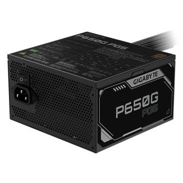 Gigabyte P650G PG5, 650W, 80 PLUS Gold, GP-P650G PG5, черный