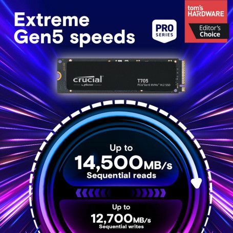Crucial T705 2TB M.2 2280 PCIe Gen5x4 CT2000T705SSD3