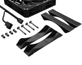 Вентилятор ID-COOLING AT-120-K 120x120x25мм (40шт./кор, PWM, резиновые углы, черный, 0-3000об/мин) BOX