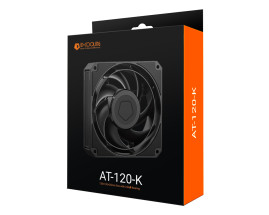 Вентилятор ID-COOLING AT-120-K 120x120x25мм (40шт./кор, PWM, резиновые углы, черный, 0-3000об/мин) BOX