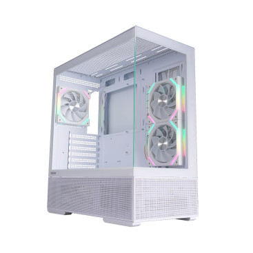 1STPLAYER CV7 ARGB, ATX, 5x120mm ARGB, White, CV7-WH-2FAR-W-2FH7R-W-1FH7-W