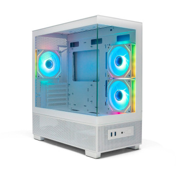 XASTRA Q500M 3ARGB-C10, mATX, Aquarium, 3x120mm ARGB, White, Q500M-3FM12A-C10-WH