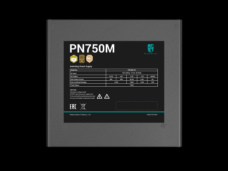 Deepcool GAMERSTORM PN750M, ATX 3.1, 750W, 80 PLUS Gold, PCIe 5.1