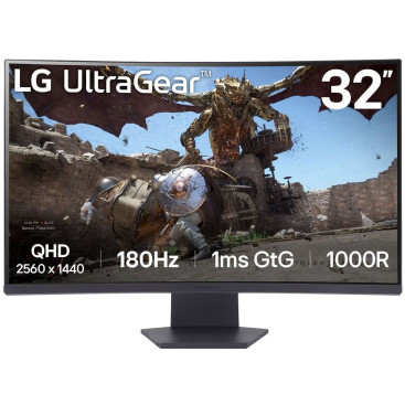 31.5" LG QHD 32GS60QC-B, черный