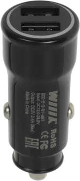 Автомобильное зар./устр. Wiiix UCC-5-2-01-ANT 2.4A (PD) 2xUSB универсальное черный