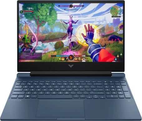 Ноутбук HP Victus 15-fb2031ci Ryzen 7 8845HS 16Gb SSD512Gb NVIDIA GeForce RTX4060 8Gb 15.6" IPS FHD (1920x1080) FreeDOS blue WiFi BT Cam (A74LLEA)