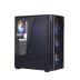 1STPLAYER DK D4, ATX, 4x120mm FRGB, Black, D4-BK-4F1