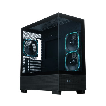 XASTRA Q500M 3ARGB-FG-C10-UC, mATX, Aquarium, 3x120mm ARGB, Black, Q500M-3FG12A-C10-UC