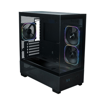 XASTRA Q500M 3ARGB-FG-C10-UC, mATX, Aquarium, 3x120mm ARGB, Black, Q500M-3FG12A-C10-UC