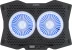 Подставка для ноутбука Digma D-NCP180-2x110RGB 18" 410x280x34мм 20дБ 2xUSB 2x 110ммFAN 700г Fan-control пластик ABS черный