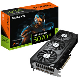 Gigabyte NVIDIA GeForce RTX 5070 Ti WINDFORCE OC V2 16GB GDDR7 256bit 3xDP HDMI 3FAN (GV-N507TWF3OCV2-16GD)