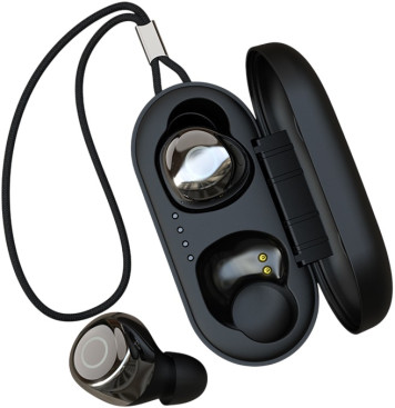 Devia Joypods series TWS wireless earphone V2 black (Черный)