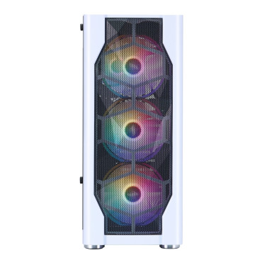 1STPLAYER DK D4, ATX, 4x120mm FRGB, White, D4-WH-4F1