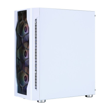 1STPLAYER DK D4, ATX, 4x120mm FRGB, White, D4-WH-4F1