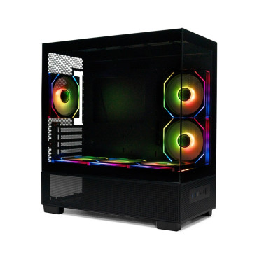 XASTRA Q500M 6ARGB-C10-UC, mATX, Aquarium, 6x120mm ARGB, Black, Q500M-6FM12A-C10-UC