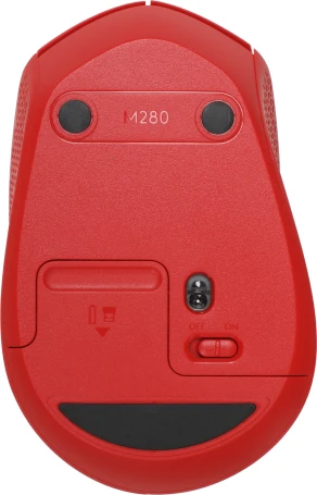 Logitech M280, беспроводная, 1000dpi, красный