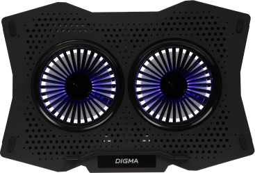 Подставка для ноутбука Digma D-NCP180-2x110 18" 410x280x34мм 20дБ 2xUSB 2x 110ммFAN 700г пластик ABS черный