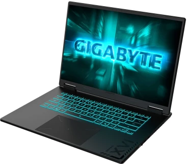 Ноутбук Gigabyte GAMING A16 GA6H Core i5 13420H 16Gb SSD512Gb NVIDIA GeForce RTX5050 8Gb 16" IPS FHD+ (1920x1200) FreeDOS black WiFi BT Cam (CTHH3KZ893SD)