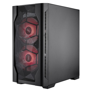 1STPLAYER DK D4-M ARGB, mATX, 3x120mm ARGB, Black, D4-M-BK-2F7-14-1F7