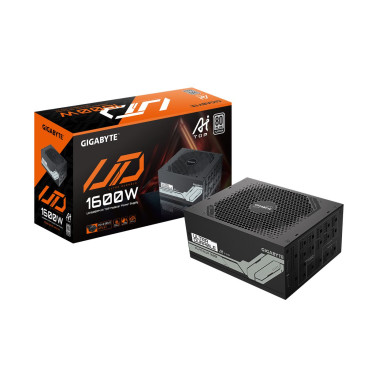 Gigabyte UD1600PM PG5 AI TOP, 1600W, 80 PLUS Platinum, GP-UD1600PM PG5, черный