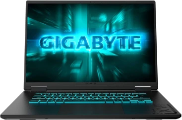 Ноутбук Gigabyte GAMING A16 GA6H Core i7 13620H 32Gb SSD1Tb NVIDIA GeForce RTX 5060 8Gb 16" IPS FHD+ (1920x1200) FreeDOS black WiFi BT Cam (CVHI3KZ864SD)