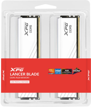 ADATA XPG Lancer Blade RGB 32GB (2x16GB) DDR5 5600 CL46 White AX5U5600C4616G-DTLABRWH
