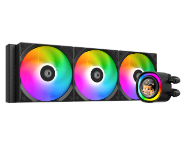 ID-COOLING FX360 LCD, LGA1851/1700/1200/115X/AM5/AM4, Black