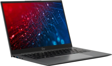 Ноутбук IRU Planio 14INP N-series N100 8Gb SSD256Gb Intel UHD Graphics 14" IPS FHD (1920x1080) FreeDOS grey WiFi BT Cam 5000mAh (2023733)