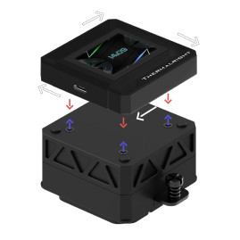 Thermalright Frozen Warframe SE 360 ARGB Black V2, LGA1700/1200/115X/AM5/AM4, Black