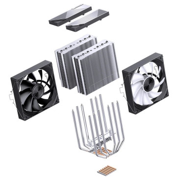JONSBO CA80 Black LGA1851/1700/1200/115X/AM5/AM4 TDP 260W DUAL FAN 120mm