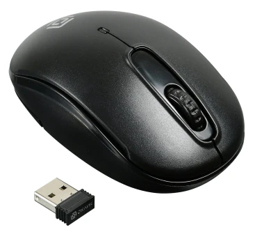Мышь Оклик 505MW черный оптическая 1000dpi беспров. USB для ноутбука 3but (1018256)