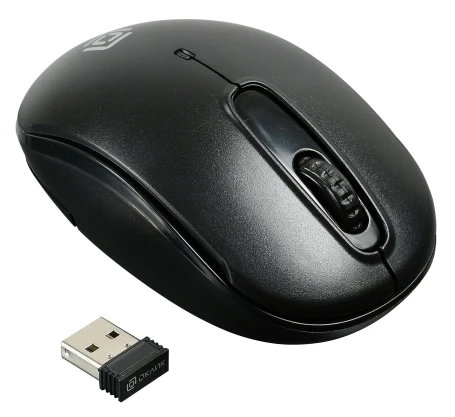 Мышь Оклик 505MW черный оптическая 1000dpi беспров. USB для ноутбука 3but (1018256)