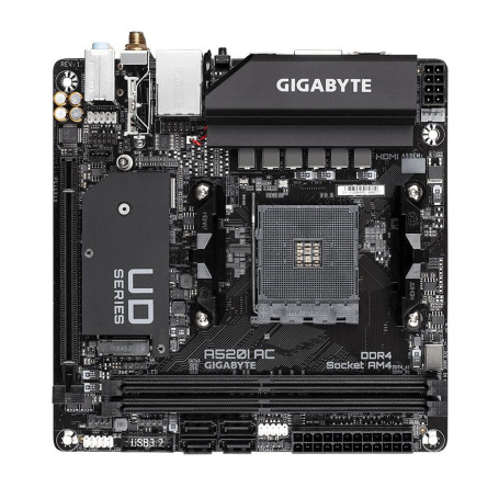 Gigabyte A520I AC socket AM4