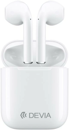 Devia Беспроводные наушники TWS Wireless Earphone V5 white (Белый)