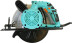 Циркулярная пила (дисковая) Sturm! CS50235 2300Вт (ручная) D диска.:235мм