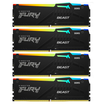 Kingston FURY Beast 128GB (4x32GB) DDR5 5600 KF556C40BBAK4-128