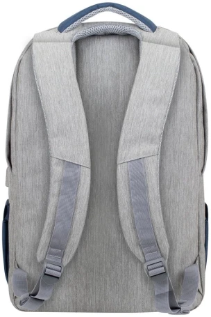 Рюкзак для ноутбука 17.3" Riva 7567 серый/темно-синий полиэстер (7567 GREY/DARK BLUE)