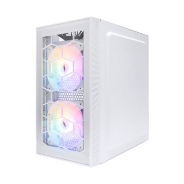 1STPLAYER FIREBASE X1, mATX, 3x120mm FRGB, White, X1-WH-3F1-W